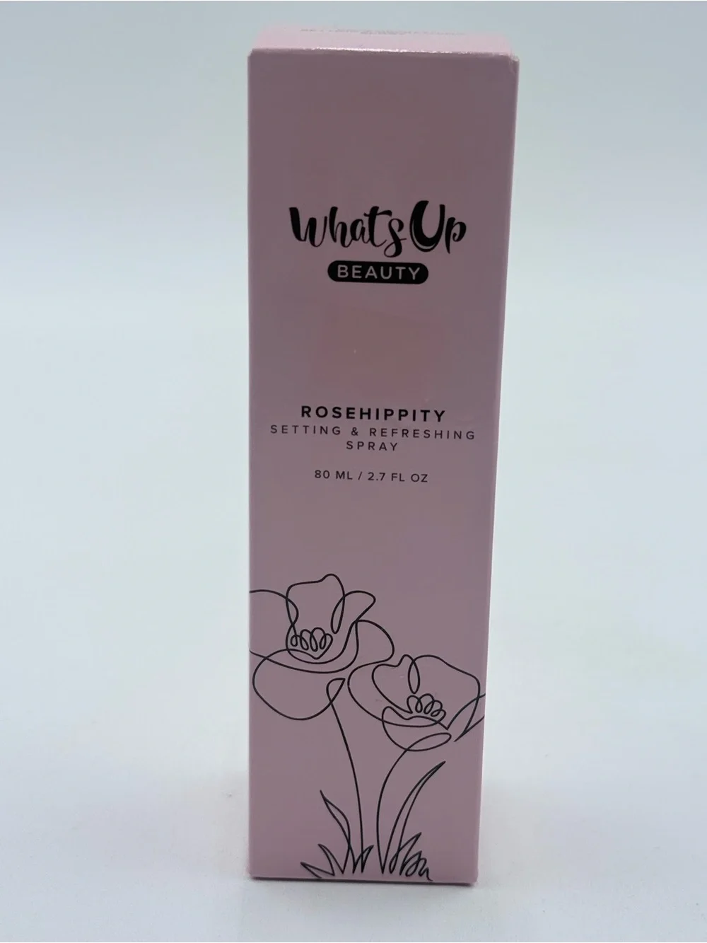 What's Up Beauty Rosehippity Setting Spray 2.7 fl oz Vegan Rose Niacinamide NIB